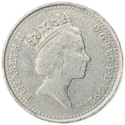 1992 Great Britain Elizabeth II Ten Pence coin - Image 1 of 2