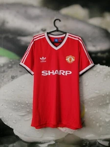 Manchester United 1986 - 1988 home shirt jersey Adidas 2016 reproduction size L - Picture 1 of 6
