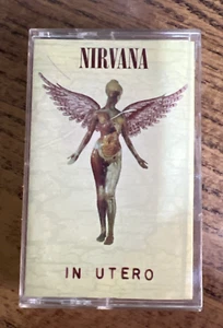 Nirvana In Utero Cassette Tape 1993 Kurt Cobain Sub Pop Geffen First Edition VG - Picture 1 of 9