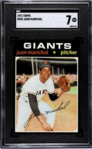 1971 Topps # 325 JUAN MARICHAL GIANTS GRADED SGC 7 - Picture 1 of 2