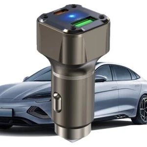 Fast Charging USB Car Adapter Safety Hammer Design Car Charger Adapter Car - Photo 1 sur 7