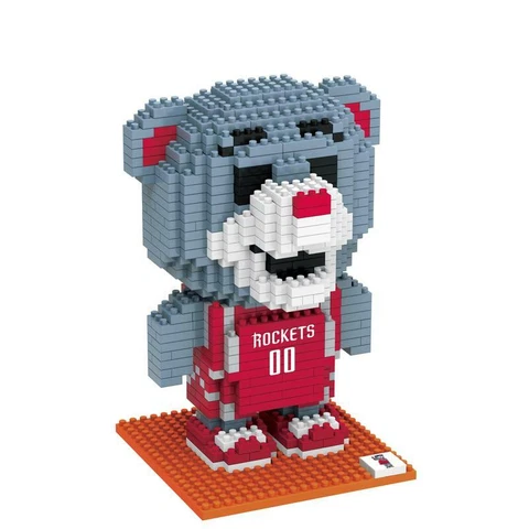 FOCO BRXLZ NBA Houston Rockets Team Mascot 3-D Construction Toy Cover