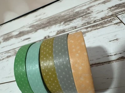 Stampin Up Washi Tape LOT of 9 ROLLS Retired - Image 1 of 4