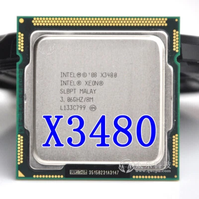  Intel Xeon X3480 Desktop Processor 3480 Quad-Core 3.06GHz 8MB L3 Cache LGA 1156 - Image 1 of 2