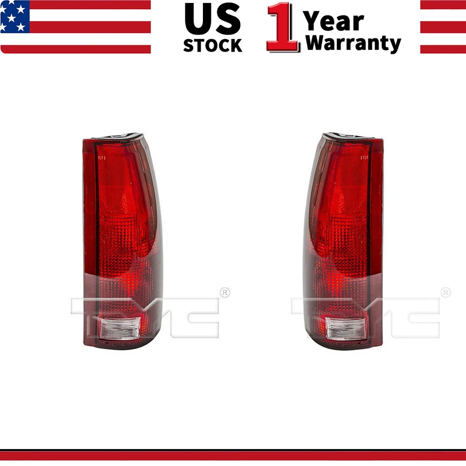 TYC 尾灯总成 左右 2 件套 适用于雪佛兰 C3500 1988 - 2000 _TP — 第 1/4 张图片