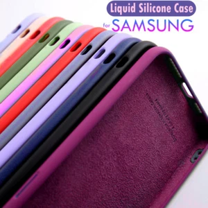 Case For Samsung S25 S24 A52 S22 S23 Ultra S21 FE Colorful Liquid Silicone Cover - Picture 1 of 22
