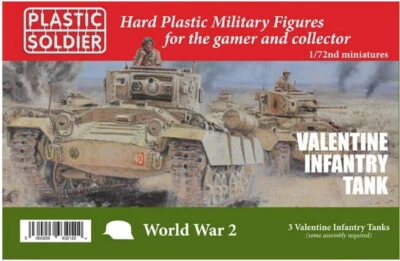 WW2V20028 1/72 WWII VALENTINE INFANTRY TANK Plastic Soldier NEW in Box  WW2 - Image 1 of 3