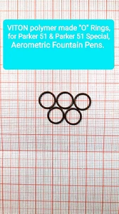 Parker 51 "O" Rings For Aerometric Fountain Pens (Viton Polymer Made). - Picture 1 of 4