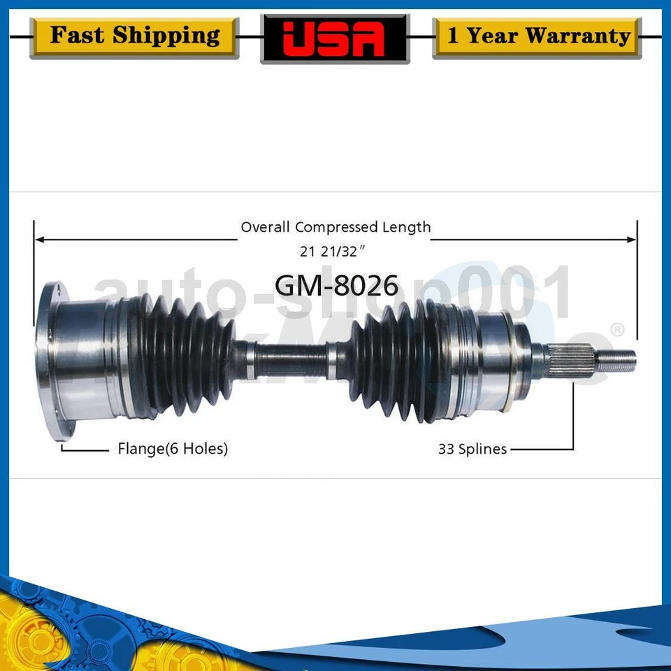 TrakMotive Front Right CV Axle Joint For Chevrolet Avalanche 2500 2002 - Image 1 of 1