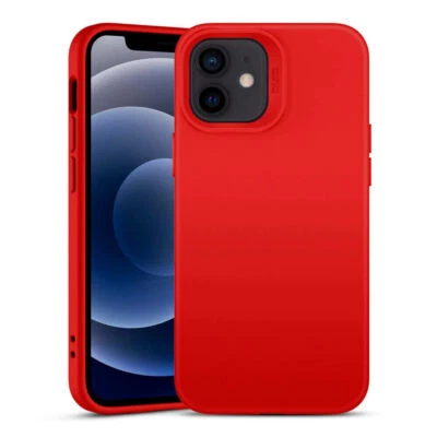 Funda trasera de silicona para iPhone 15,14,13,12,11,XR + 2 protectores de pantalla Gorilla Glass Foto 1 de 4