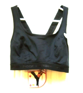 Reggiseno sportivo crossback ammortizzatore nero taglia 32 C nuovo con etichetta - Foto 1 di 5