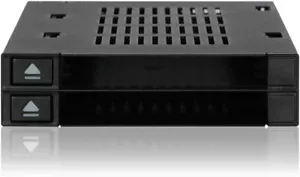 Icy Dock Dual 2 Bay 2.5” Ssd & Hdd Dock Tool-less Hot-swap Sata / Sas Personal - Picture 1 of 12