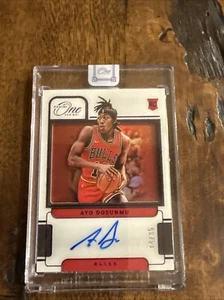 2021-22 One And One Ayo Dosunmu Rookie Autographs Purple Auto RC #14/35 Bulls - Picture 1 of 2
