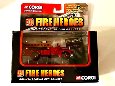 Corgi Heroes Fire Engine Fire Vehicle Mack B Open Pumper Boston F.D. - Image 1 of 3