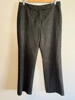 Pantalones rectos Magaschoni grises blancos forrados de mezcla de lana talla 8 Foto 1 de 4