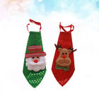 2Pcs Ties Christmas Necktie Kids Party Costume Accessory Holiday Doll Necktie