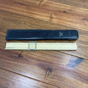 Vintage K&E Keuffel & Esser NY Beginner Slide Rule 4058W con estuche, hecho en EE. UU. - Imagen 1 de 7