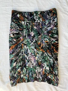 Catherine Malandrino 8 Silk Printed Skirt Designer - Picture 1 of 5