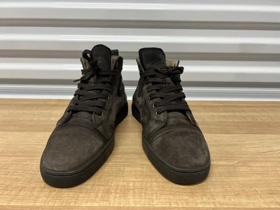 Christian Louboutin Orlato Top Alto Marrón Gamuza Hombres 42.5 Foto 1 de 4
