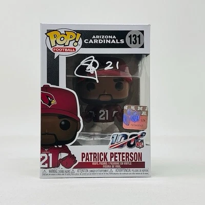 Patrick Peterson Autografiado Arizona Cardinals NFL 100 Funko Pop #131 Beckett Foto 1 de 4