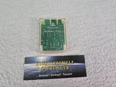 Scheda di memoria Sony trasparente/trasparente PS1/Playstation1!! Ottimo!! - Immagine 1 di 4