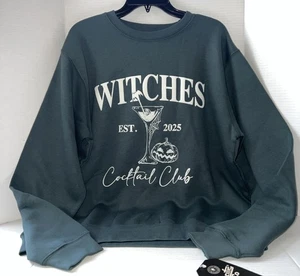 Pacific & Co Halloween Martini Hexen Cocktail Club Sweatshirt Pullover Gr. XL - Bild 1 von 2