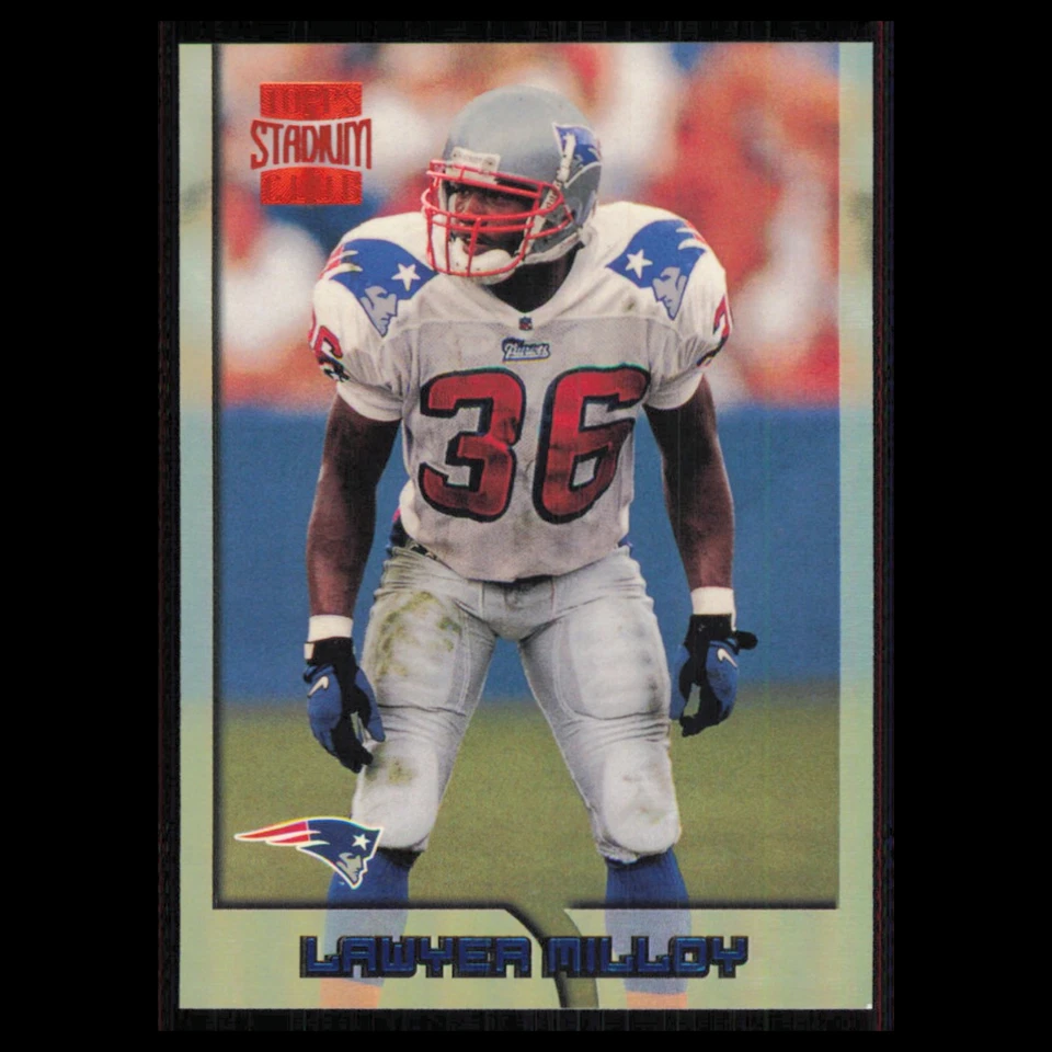 Lawyer Milloy Rookie #346 1996 Topps Stadium Club New England Patriots Football - Image 1 of 3
