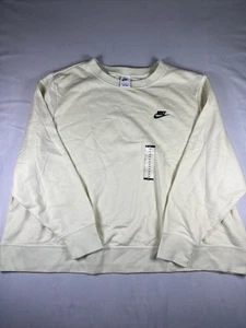 Nike Active Sportswear Club Fleece Crew Sweatshirt Beige Größe 3X Neu - Bild 1 von 7