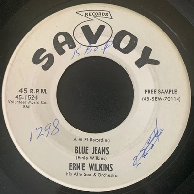 USA-Denmark Jazz ERNIE WILKINS "Blue Jeans"/"Have You Ever Been" SAVOY VG++ DJ - Image 1 of 2