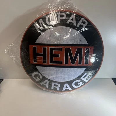 Mopar Hemi Garage Dome Metal Sign Black & Orange Garage, Man Cave, Office, Bar ￼ - Image 1 of 3