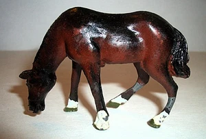 Antik/Vtg 30er Jahre Cherilea Gusseisen Miniatur Spielzeug Pferd vor dem Zweiten Weltkrieg handbemalt - Bild 1 von 6