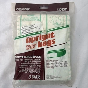 Sears Kenmore Upright Vacuum Cleaner Bags 2050341 3 Bags NEW - Picture 1 of 3