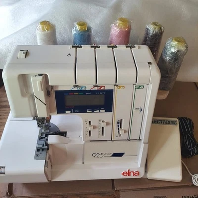 Elna 925 DCX Computerized 5 Thread Serger,  Made in Japan! - Image 1 of 4