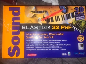 Vintage Creative Sound Blaster 32 PnP CT3600 ISA Sound Card Still in its box - Picture 1 of 11