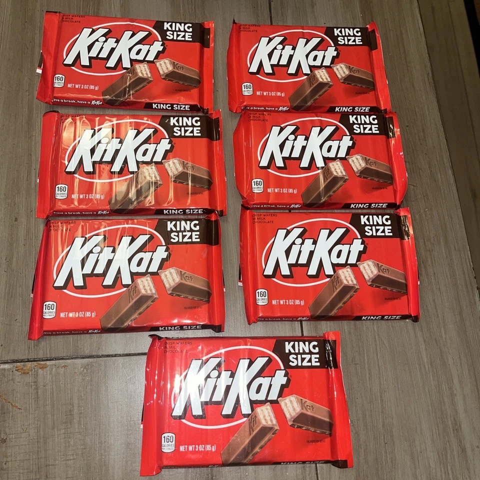 7 Count Lot of Kit Kat King Size Candy Bars 3 Oz Each Exp 10/25 - Image 1 of 1