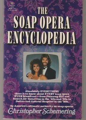 The Soap Opera Encyclopedia Ballantine 1985 1st Christopher Schemering TV Tie-In Foto 1 de 3