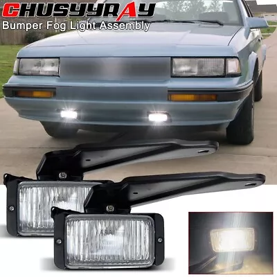 Pair Front FogLight For Oldsmobile 88-91 Cutlass Calais Base GT International SL — 第 1/4 张图片