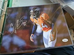 Champ Bailey Denver Broncos Hofer Autographed 8x10 Photo Jsa Certified - Picture 1 of 4
