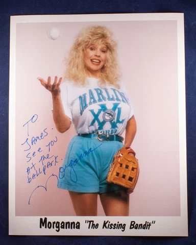 Morganna "The Kissing Bandit" 8x10 Autographed Photo American Entertainer Cover