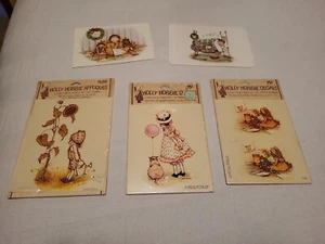 HOLLY HOBBIE Vintage Drucke für Decoupage oder Rahmung und 2 Grußkarten - Bild 1 von 12