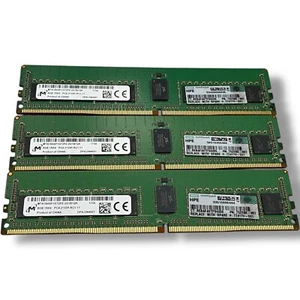 Lot of 3 Micron 8GB DDR4 RDIMM Server RAM 24GB Total 💻 PC4-2133P ECC ✅ Tested - Picture 1 of 1
