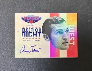 2012-13 Panini Marquee Jerry West Election Night Auto Autograph Lakers 43/49