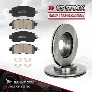 6 piezas rotores de freno de disco delanteros y pastillas de freno de cerámica para Nissan Altima 2013-2023 - Imagen 1 de 18