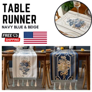 Table Runner Wedding Party Banquet Decoration Stain Proof Heat Resistant 35x15cm - Picture 1 of 18