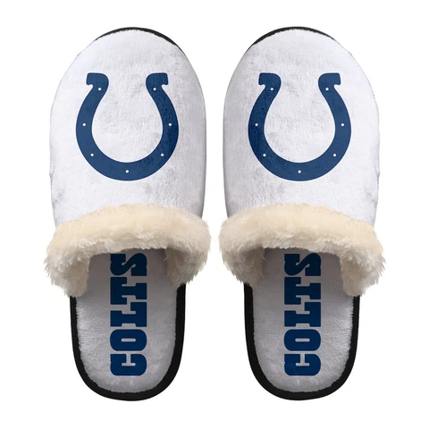 Indianapolis Colts Unisex Fleece Slippers Warm Anti-slip House Indoor Shoes Gift Cover