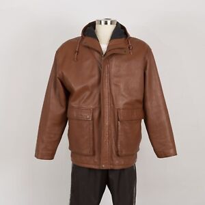 Vintage Structure Leather Jacket Size L