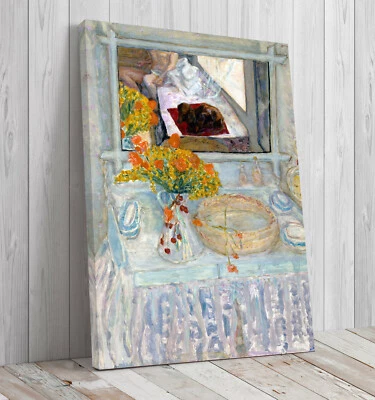 Pierre Bonnard, tocador y espejo estampado en lienzo Foto 1 de 4