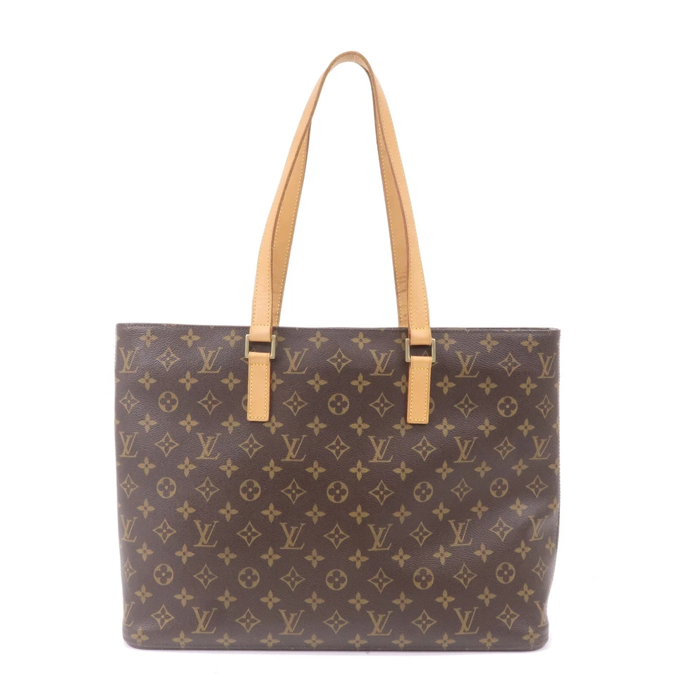 Louis Vuitton Monogram Luco Tote Bag Hand Bag Brown M51155 Auth Used - Image 1 of 4