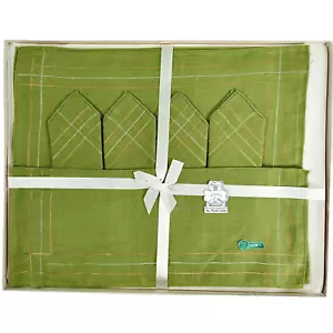 NOS-VTG Brown's SHAMROCK Irish Linens-John Brown Sons-8 Pc.Placemat & Napkin Set - Picture 1 of 17
