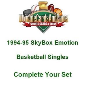 1994-95 SkyBox Emotion Basketball Singles 1-121 Complete Your Set